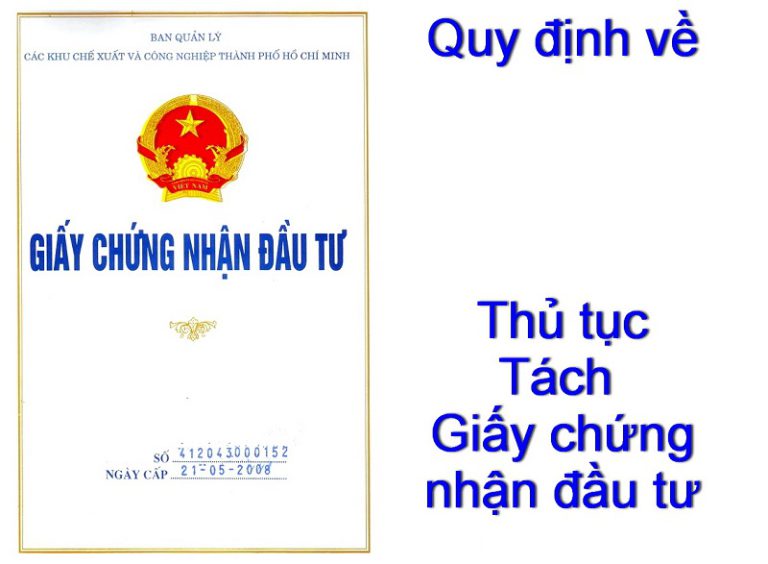 giấy chứng nhận đầu tư tiếng anh